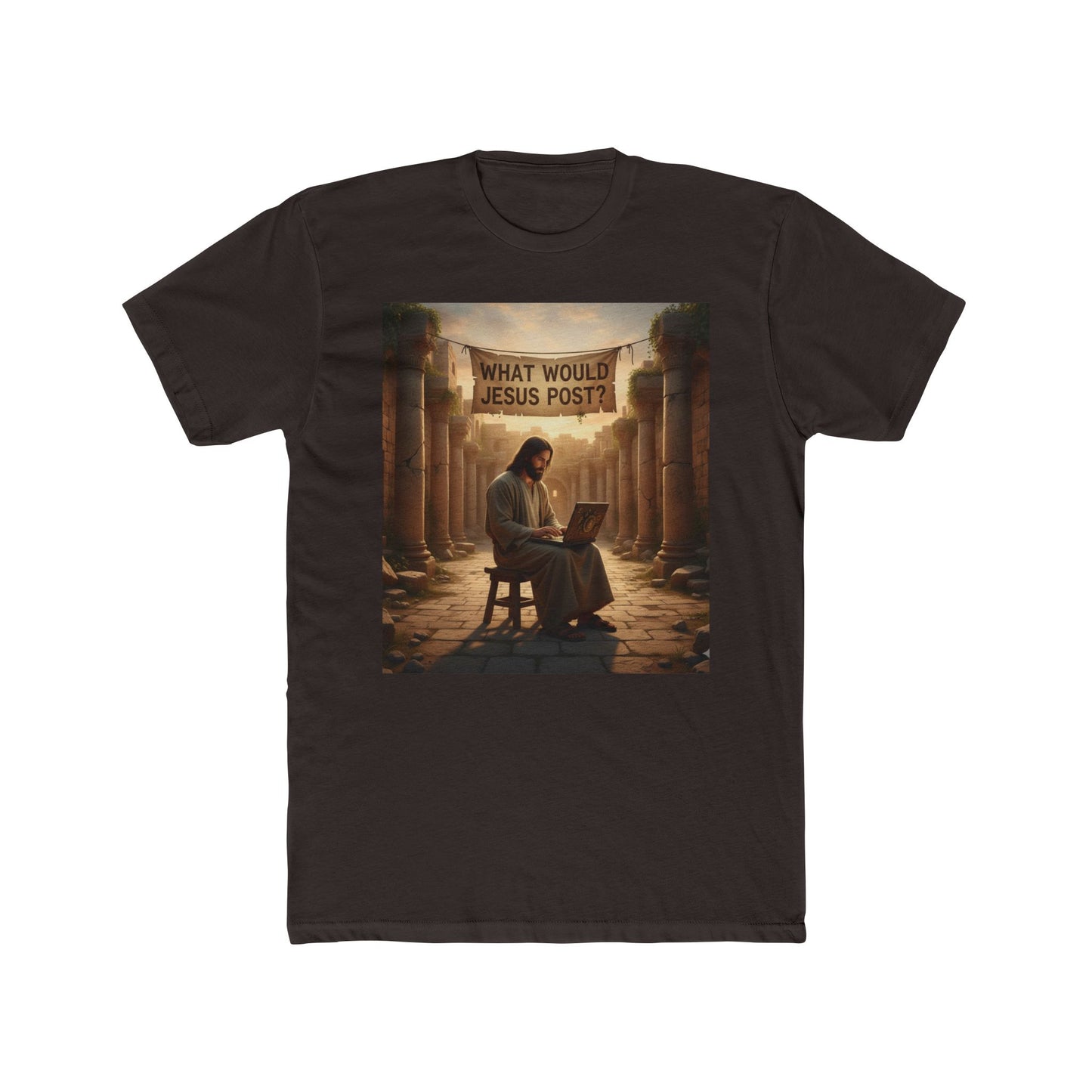 WWJD Unisex Cotton Crew Tee, Funny Christian T-Shirt, Religious Humor Shirt, Gift for Believers, Perfect for Church Events